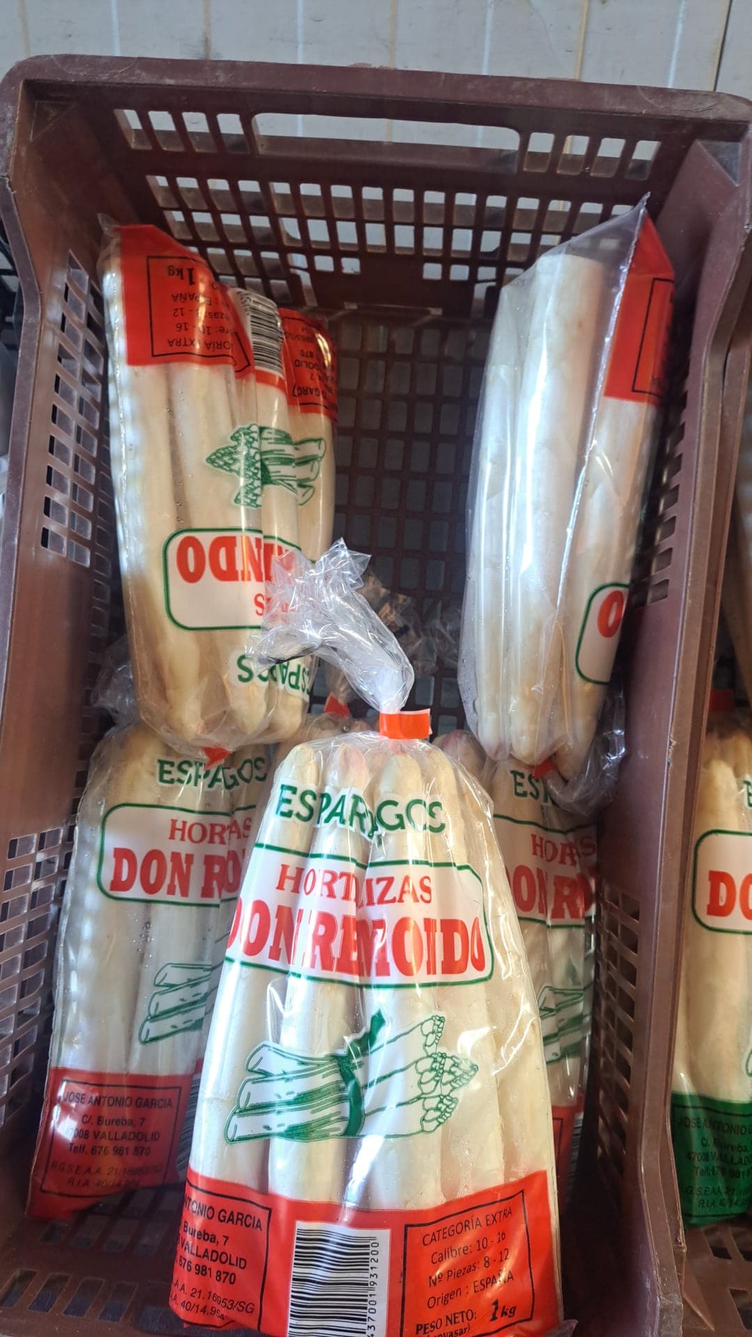 Espárrago blanco categoría Extra